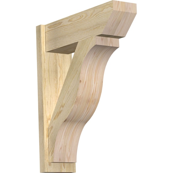 Ekena Millwork Funston Slat Rough Sawn Outlooker, Douglas Fir, 8"W x 26"D x 32"H OUT08X26X32FST06RDF - main